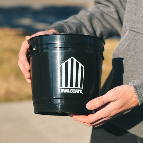 5-Bar Iowa State Black & White Plastic Party Bucket (Was $16.99)